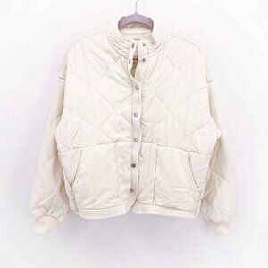 Blank NYC Cream Quilted Jacket